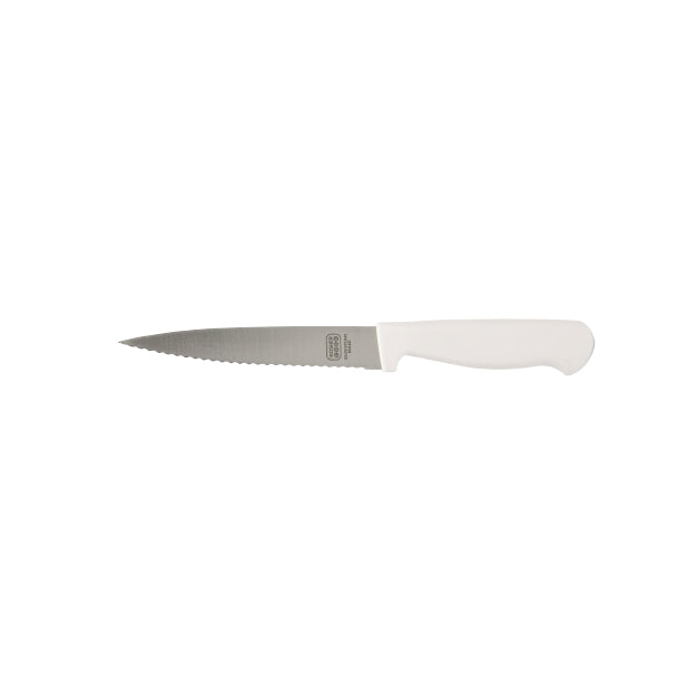 6" Knife - pointed tip/wave edge