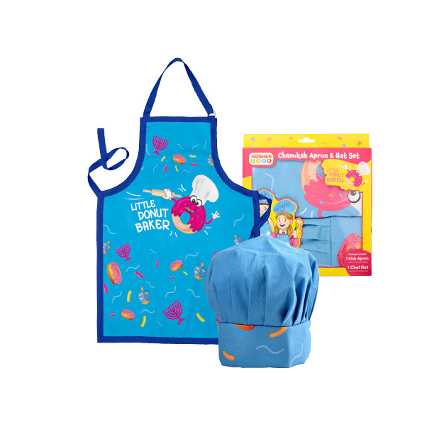 Little Donut Baker Kids Apron and chef hat set